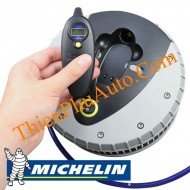 Bơm lốp khẩn cấp ô tô  Michelin tròn, sản phẩm của Hoa kỳ,  có bơm lốp, bơm bóng hơi, hiển thị áp suất trên màn hình LCD