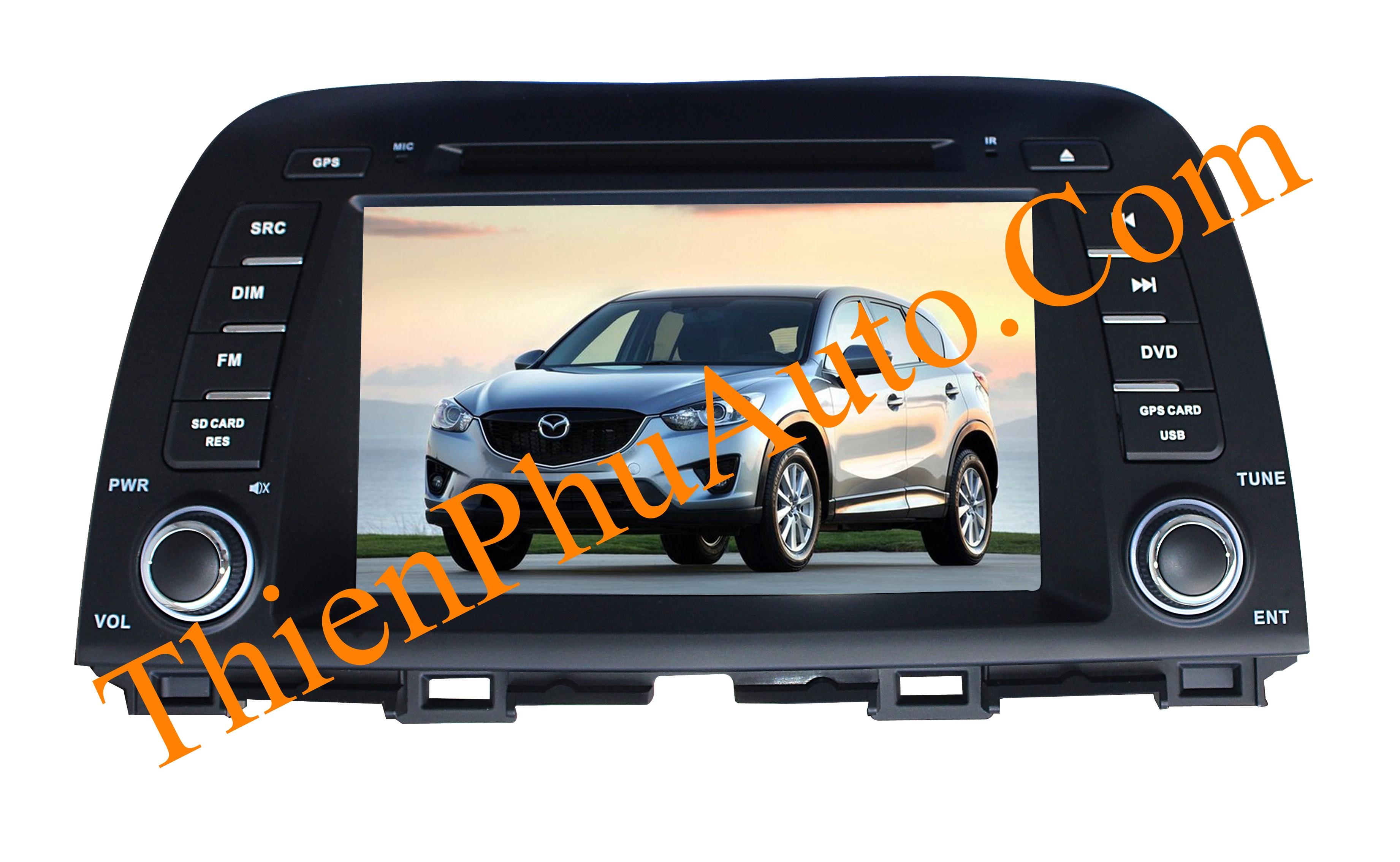 Đầu DVD liền màn hình theo xe ô tô Mazda CX5 2012-2013, có canbus cho âm ly theo xe, cắm giắc nguyên bản
